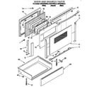 KitchenAid KESC300BBL9 door and drawer diagram