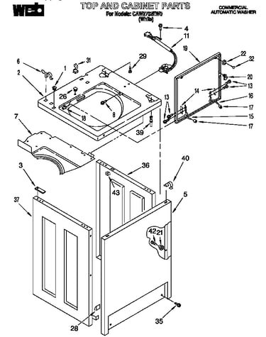 Top and cabinet