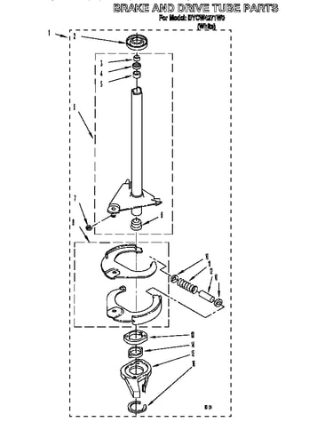 Brake and drive tube