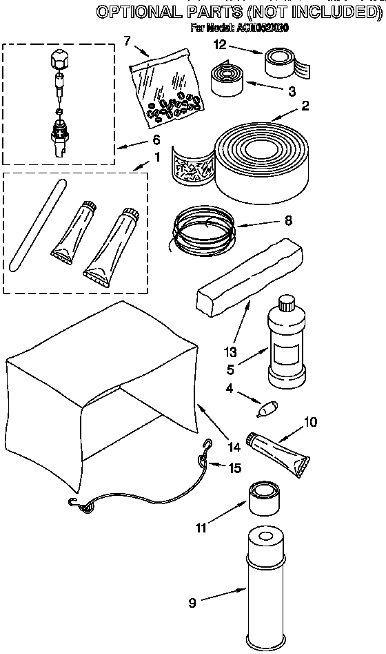 Optional parts (not included)