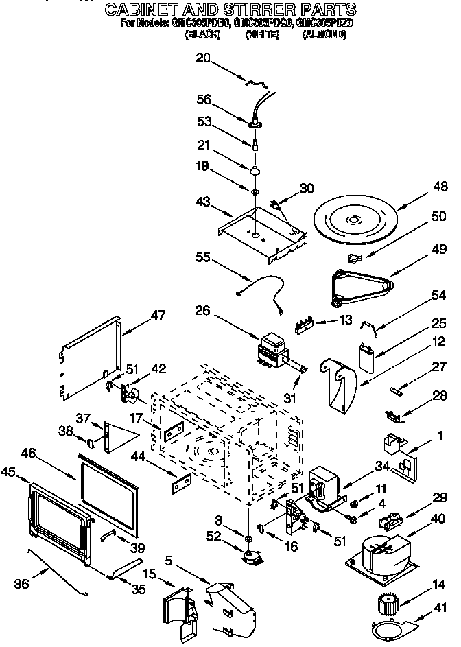 Cabinet and stirrer