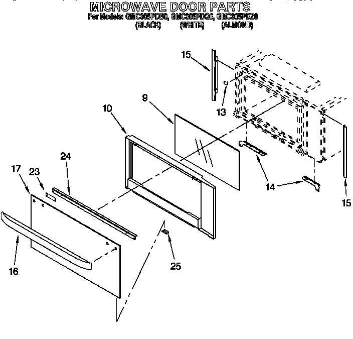 Microwave door