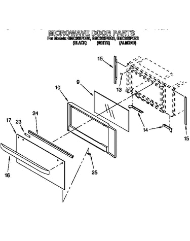 Microwave door