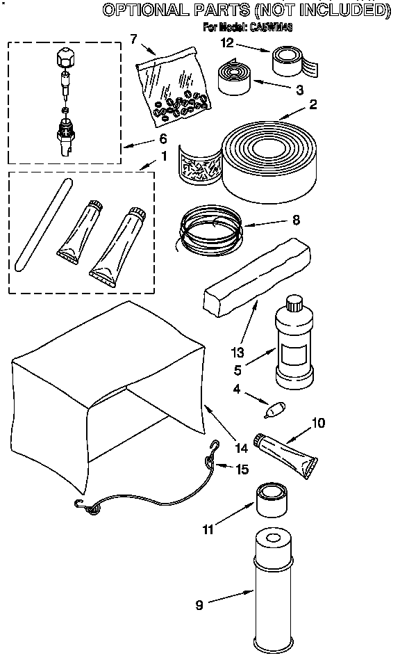 Optional parts (not included)
