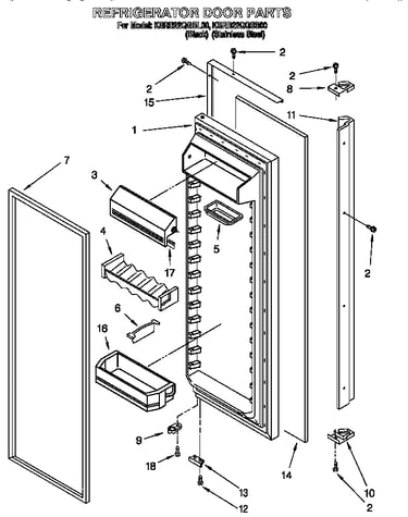 Refrigerator door