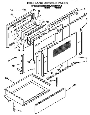 Door and drawer