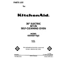 KitchenAid KEDH207YAL0 front cover diagram
