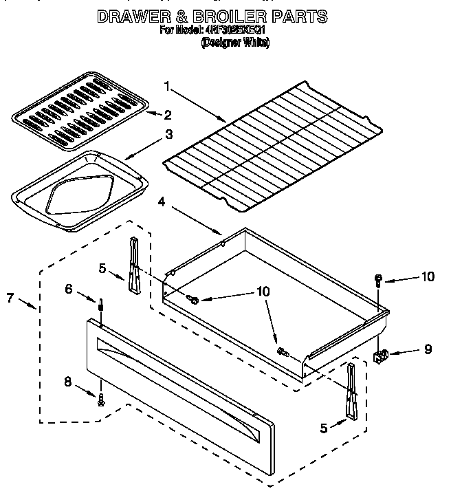 Drawer and broiler