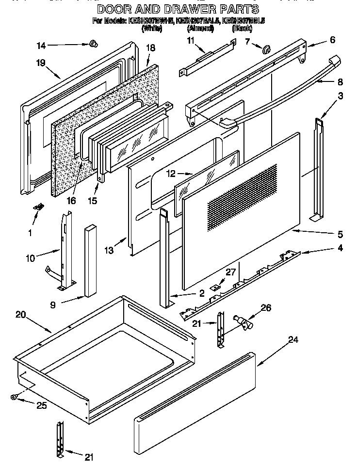 Door and drawer