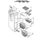 KitchenAid KSRS25QGBL00 freezer liner parts diagram