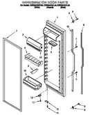 Refrigerator door parts