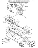 Motor and ice container