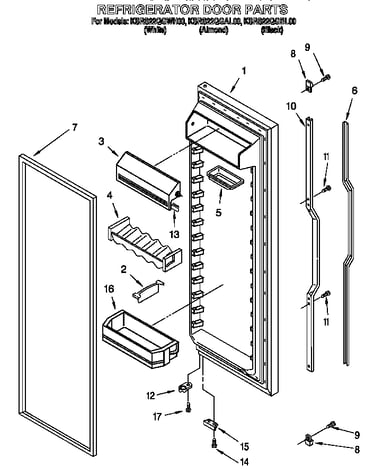 Refrigerator door