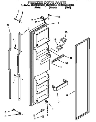 Freezer door