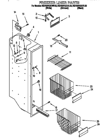 Freezer liner