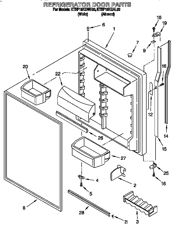 Refrigerator door