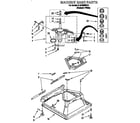 Whirlpool 3LSC8255EQ1 machine base diagram