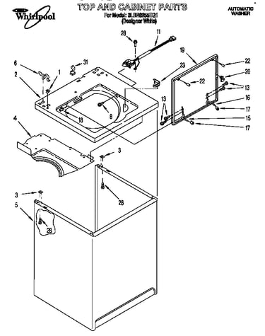 Top and cabinet