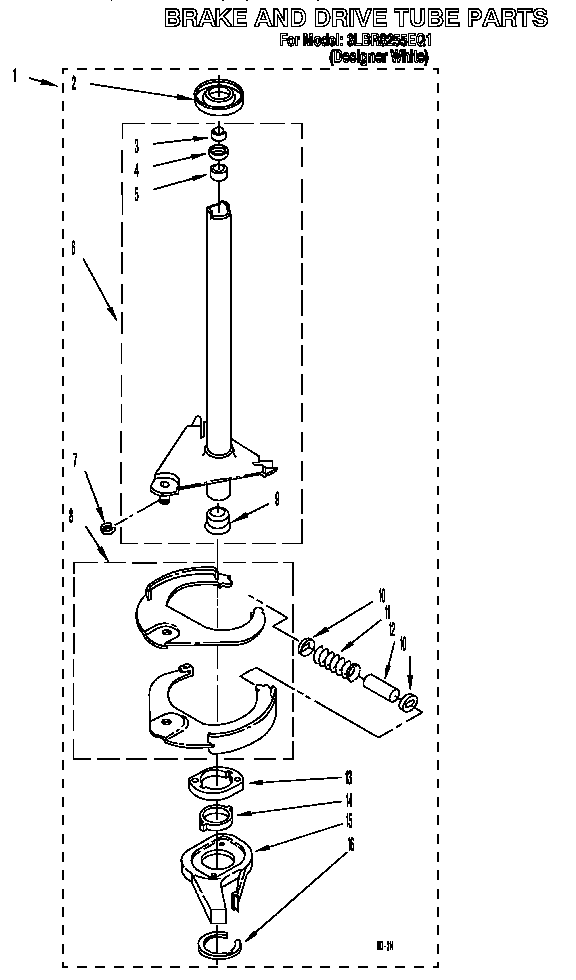 Brake and drive tube