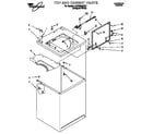 Whirlpool 3LSR6233EQ1 top and cabinet diagram