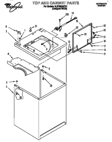 Top and cabinet