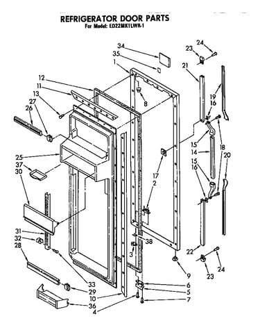 Refrigerator door