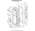 Whirlpool ED22MKXRWR0 refrigerator door diagram