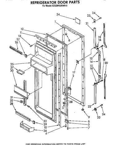 Refrigerator door