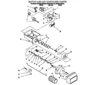 KitchenAid KSRS27QGWH00 motor and ice container diagram