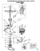Transmission, motor and pump