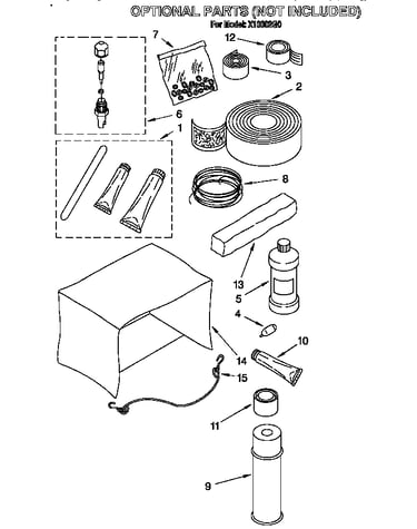 Optional parts (not included)