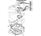 Whirlpool LA6053XSW0 machine base diagram