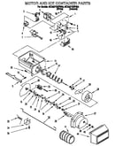 Motor and ice container