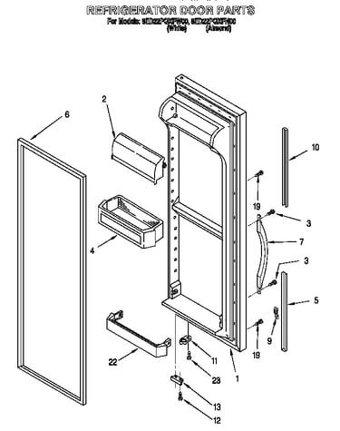 Refrigerator door