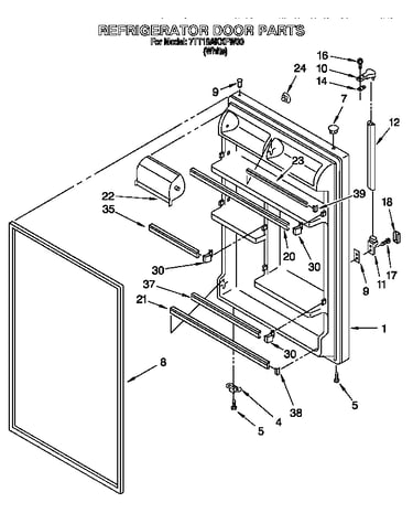 Refrigerator door