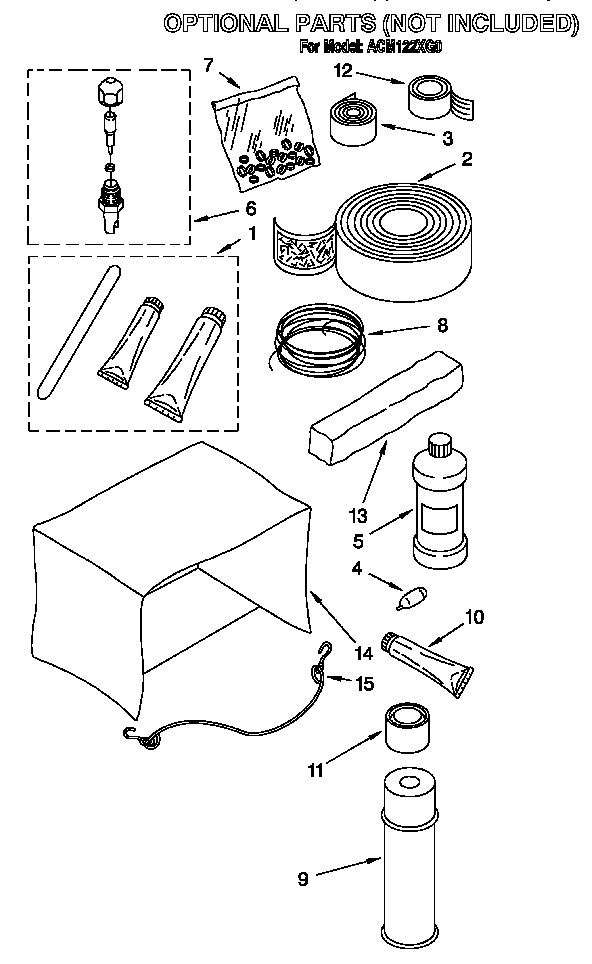 OPTIONAL PARTS (NOT INCLUDED)