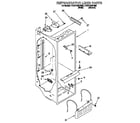 Whirlpool 7ED27DQXFW00 refrigerator liner diagram