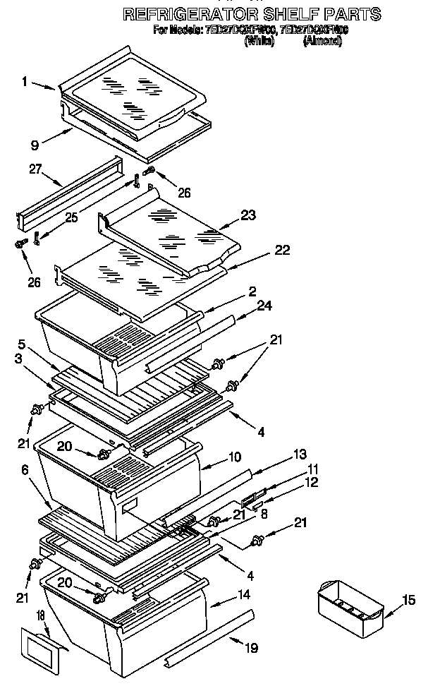 Refrigerator shelf