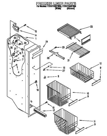Freezer liner