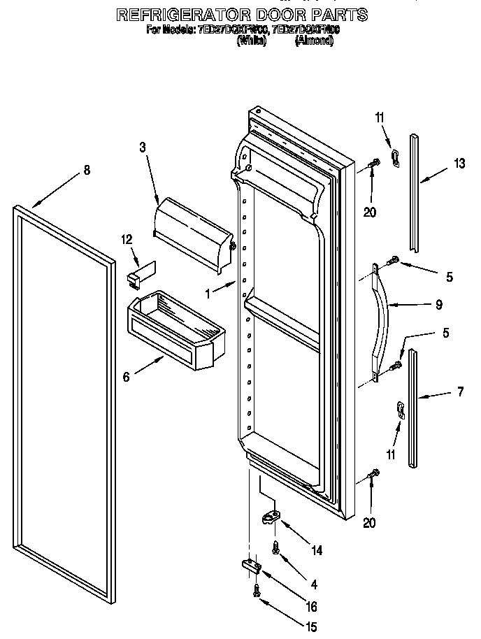 Refrigerator door