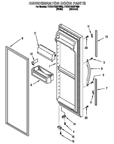 Refrigerator door