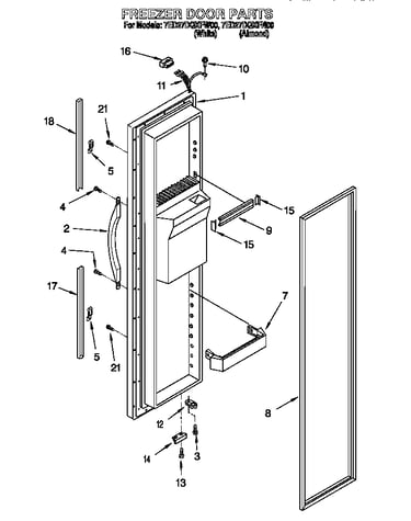 Freezer door