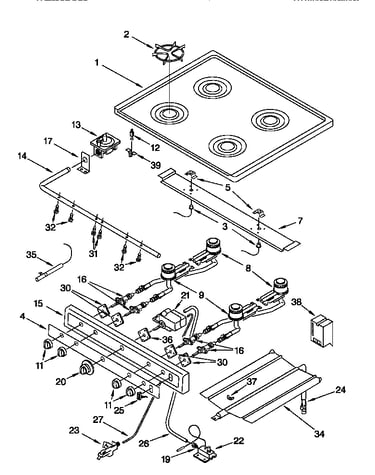 Cooktop and manifold