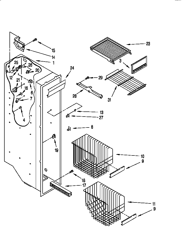 Freezer liner