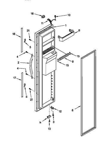 Freezer door
