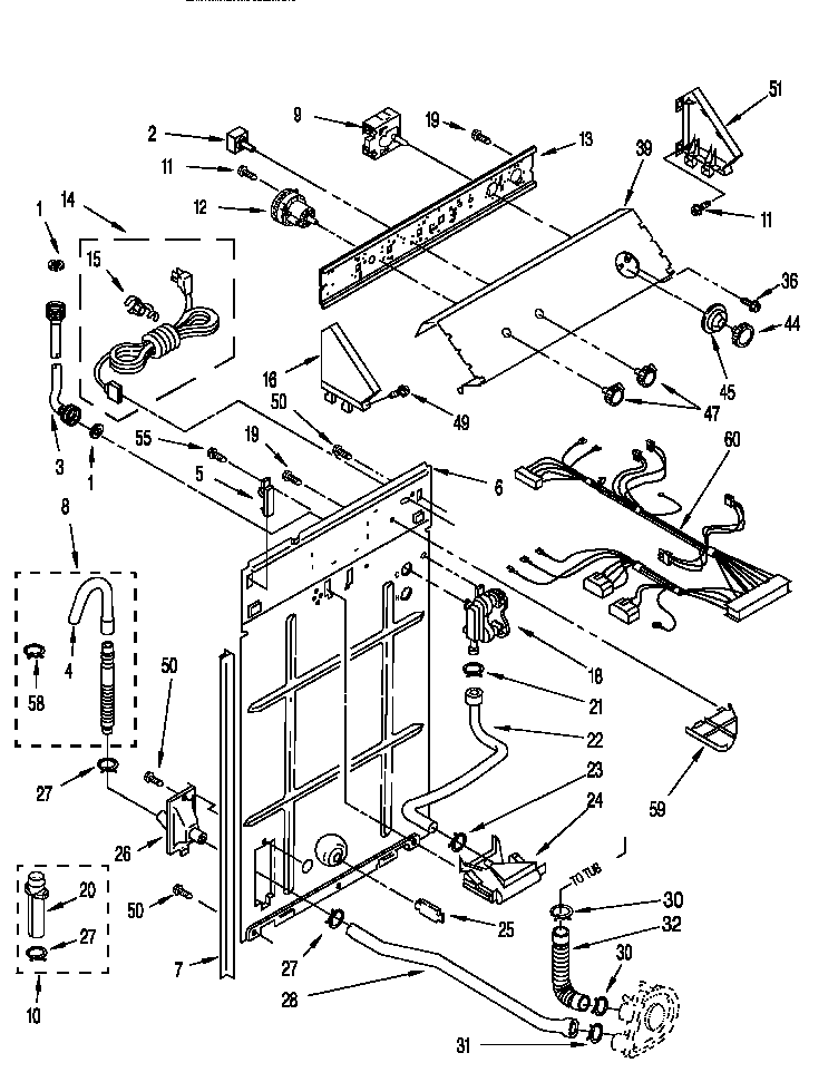Controls and rear panel