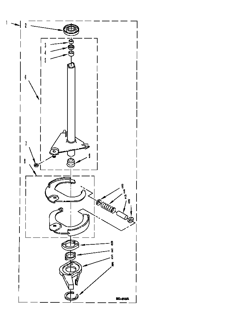 Brake and drive tube