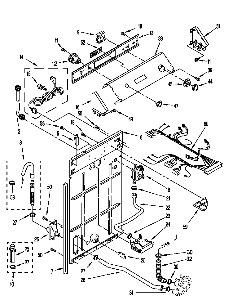 Controls and rear panel