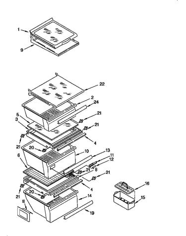 Refrigerator shelf