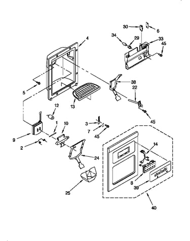Dispenser front
